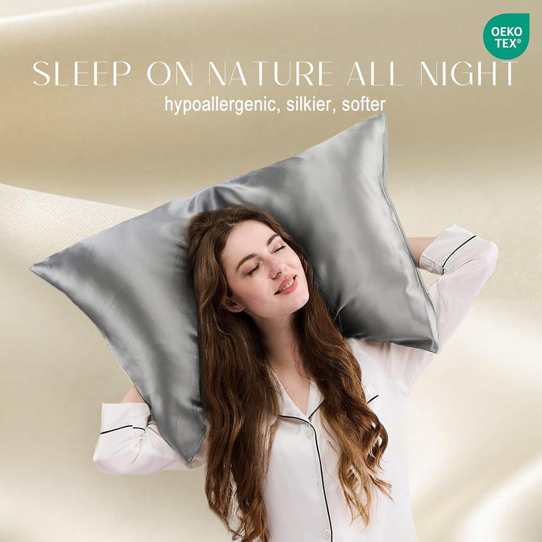 ZIMASILK Kissenbezug aus 100% Seide für Haare und Haut. Doppelseitige 19 Momme Reine Maulbeerseide K
