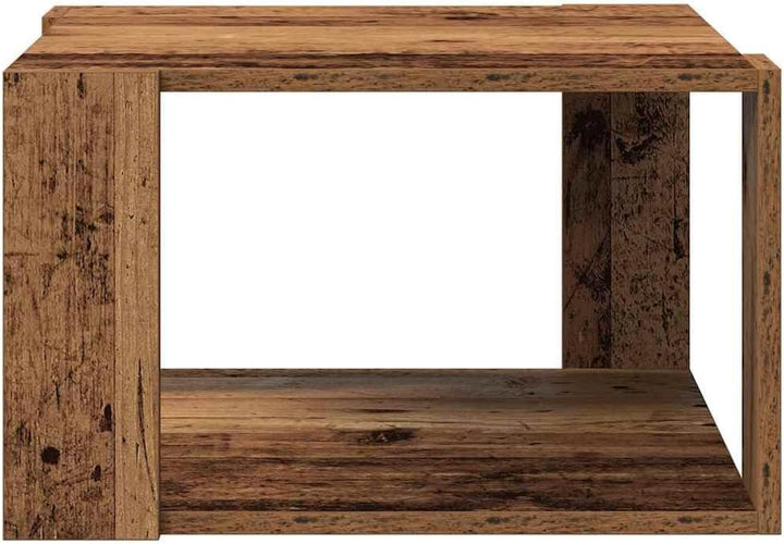 vidaXL Couchtisch Altholz 51,5 x 51,5 x 30 cm Holzwerkstoff, Stilvoller Couchtisch für das Wohnzimme