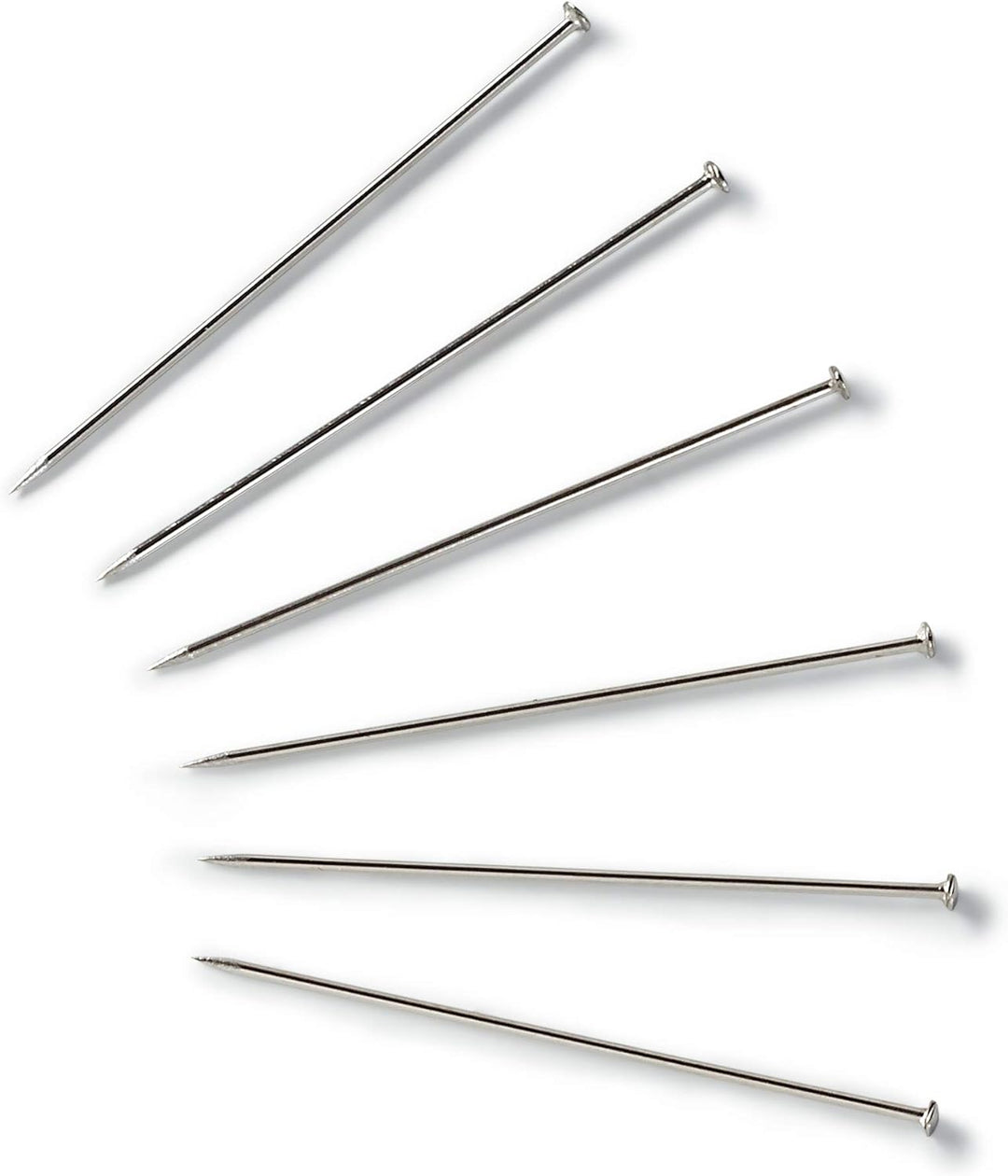 Prym Stecknadeln, 0,60 x 30mm, silberfarbig, 500g, Pappdose, Stahl, 30 x 0,6mm 30 x 0,60mm, 30 x 0,6