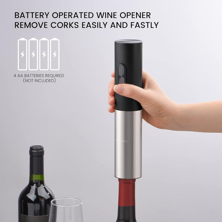 CIRCLE JOY Elektrischer Korkenzieher, Automatischer WeinöFfner, Batteriebetriebener Motorisierter We