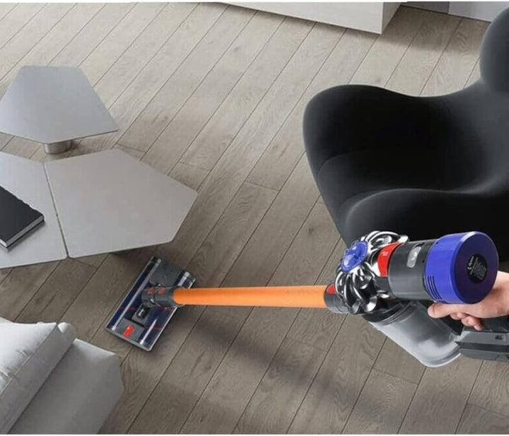 Trade-Shop Elektrische Doppel-Bürste/Turbobürste/Bodendüse/Parkettdüse mit 2 Softrollen für Dyson V7