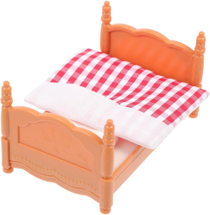 HEMOTON 1 Satz Bettmodell Puppenhaus- Puppenbett Mini- Wohnkultur bastelset Mini-Hausmodell Mini-Möb