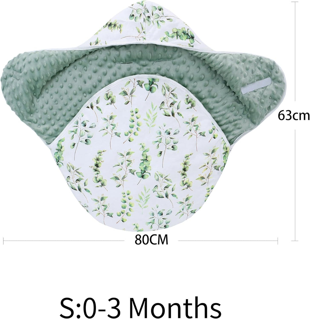 Einschlagdecke Babyschale für Winter Buggy Schlafsack Universal Fusssack Babydecke Baumwolle Baby Pu