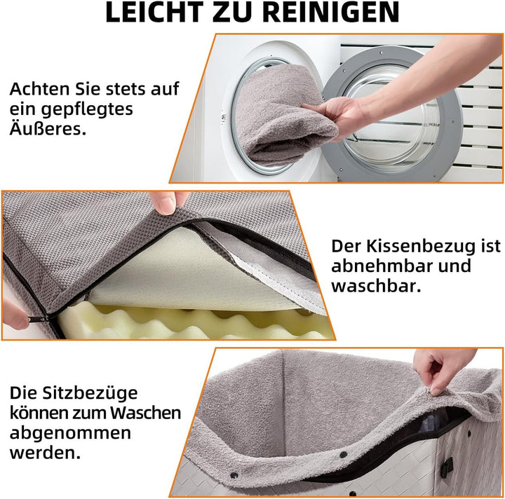 Hunde Autositz für kleine bis mittlere Hunde, Waschbarer hundesitz Auto mit Aufbewahrungstaschen,Ans