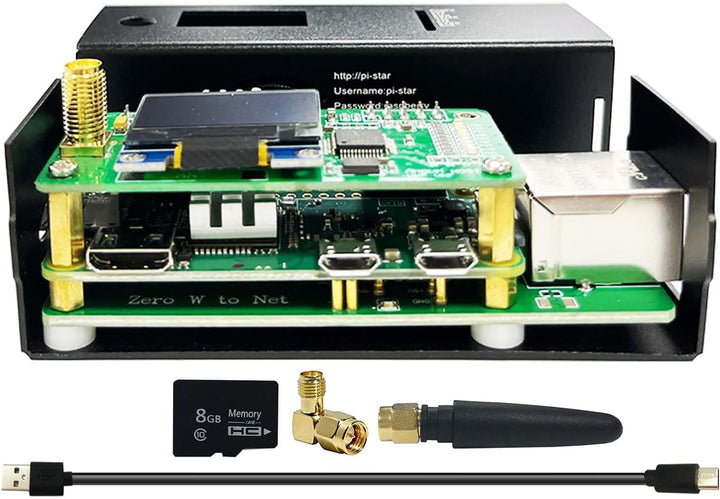 MM100 Dmr Hotspot with WLAN Ethernet Port WiFi Voice Modem Raspbery pi zerow Dstar Ysf C4fm Two Colo