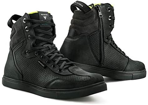 SHIMA Herren Rebel Men Wp Motorradschuhe, Schwarz, 43 EU Schwarz 43 EU Motorradschuhe, Schwarz 43 EU