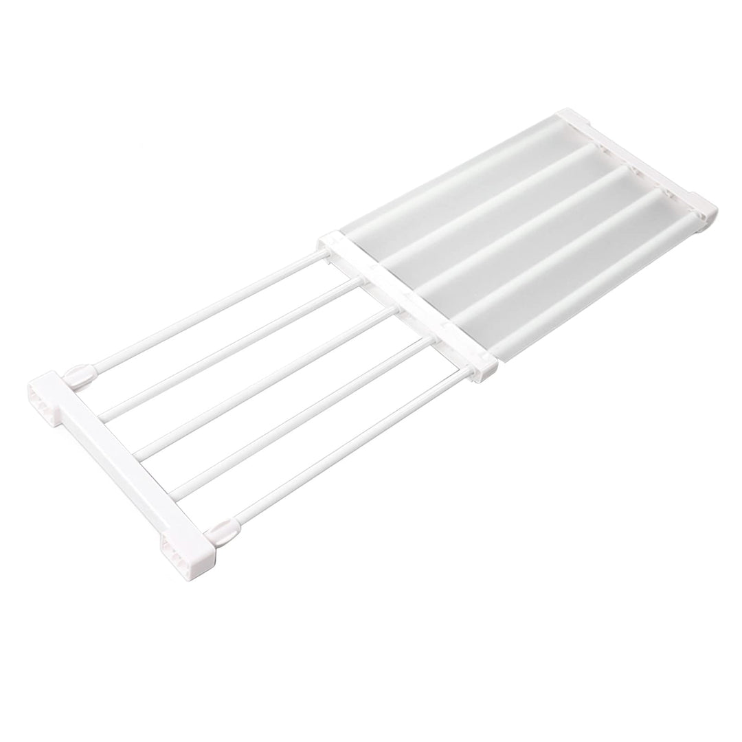 Mumusuki Closet Tension Shelf Rod, Metal Storage Rack Cabinet Organizer DIY Divider Separator Shelfs