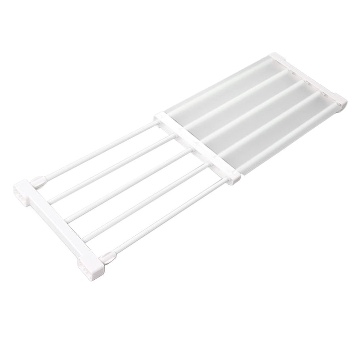 Mumusuki Closet Tension Shelf Rod, Metal Storage Rack Cabinet Organizer DIY Divider Separator Shelfs