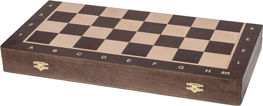 Square - Pro Schach Nr 5 WENGE - Schachspiel aus Holz - Schachbrett & Staunton 5