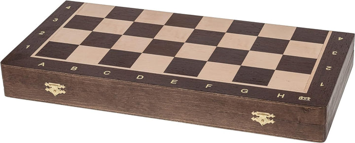 Square - Pro Schach Nr 5 WENGE - Schachspiel aus Holz - Schachbrett & Staunton 5