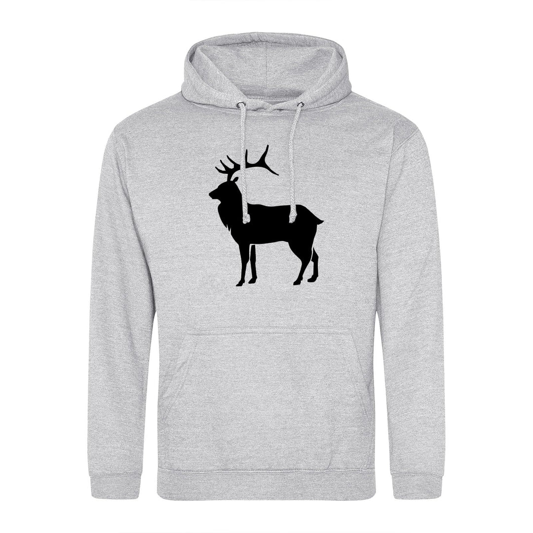 Huuraa Unisex Hoodie Hirsch Silhouette Pullover Vegan Grösse S-3XL mit Motiv für alle Tierfreunde Ge