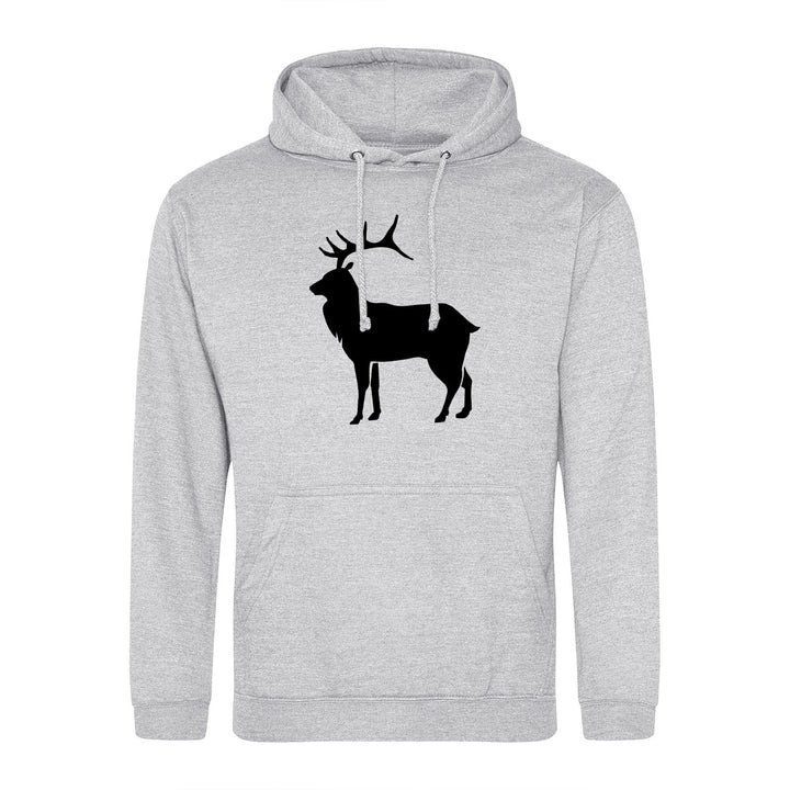 Huuraa Unisex Hoodie Hirsch Silhouette Pullover Vegan Grösse S-3XL mit Motiv für alle Tierfreunde Ge