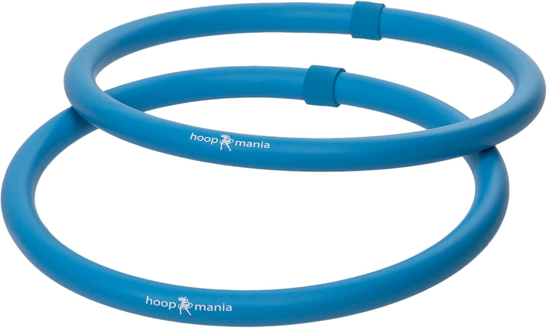 HOOPOMANIA Arm Hoop [2-teilig] Arm Hula Hoop zum Winkearme trainieren mit Schaumstoff Hellblau, Hell