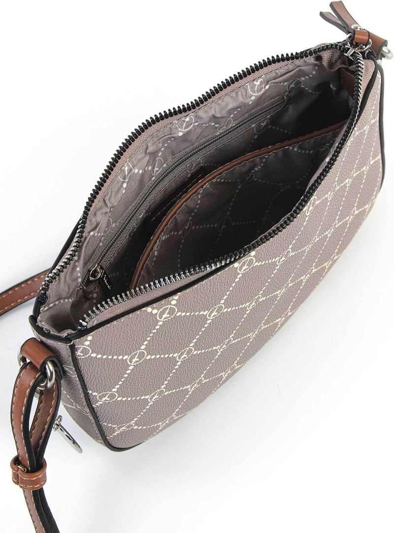 Tamaris Umhängetasche TAS Anastasia Classic 31175 Damen Handtaschen Print Einheitsgrösse Taupe 900,