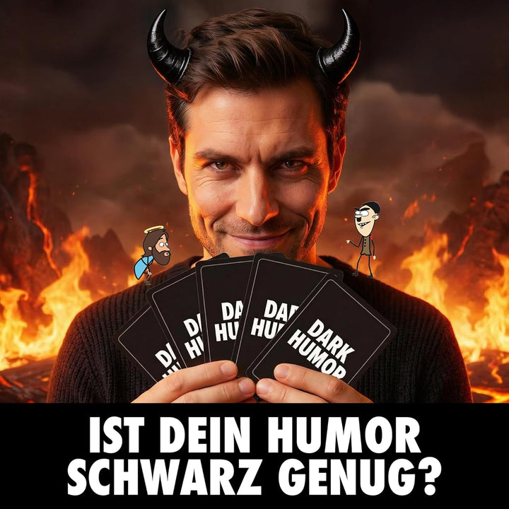 DARK HUMOR - Das Spiel Plus 1. Erweiterung: Jetzt geht's übers Limit! - Kartenspiel mit 460 Karten.