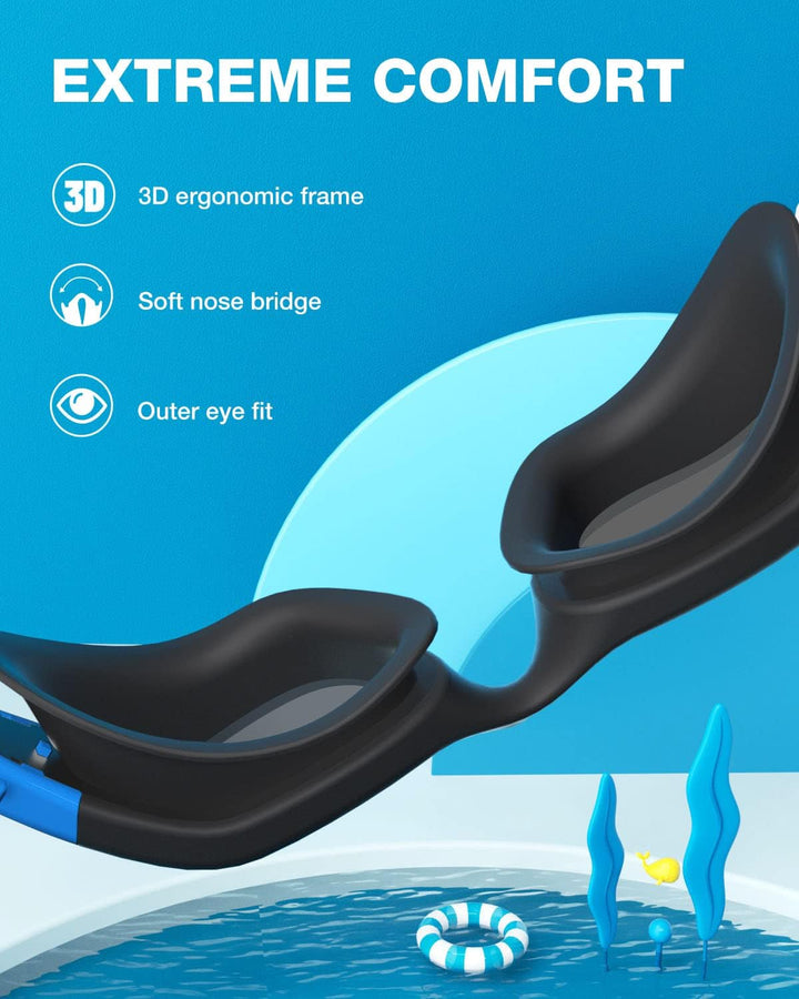 ZIONOR Schwimmbrille Kinder, G1MINI Polarisiert/non Polarisiert Komfortabel Kinder Schwimmbrille, An