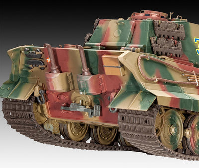 Revell 80-3249 Modellbausatz Panzer 1:35 - TigerII Ausf.B (Henschel Turret) im Massstab 1:35, Level