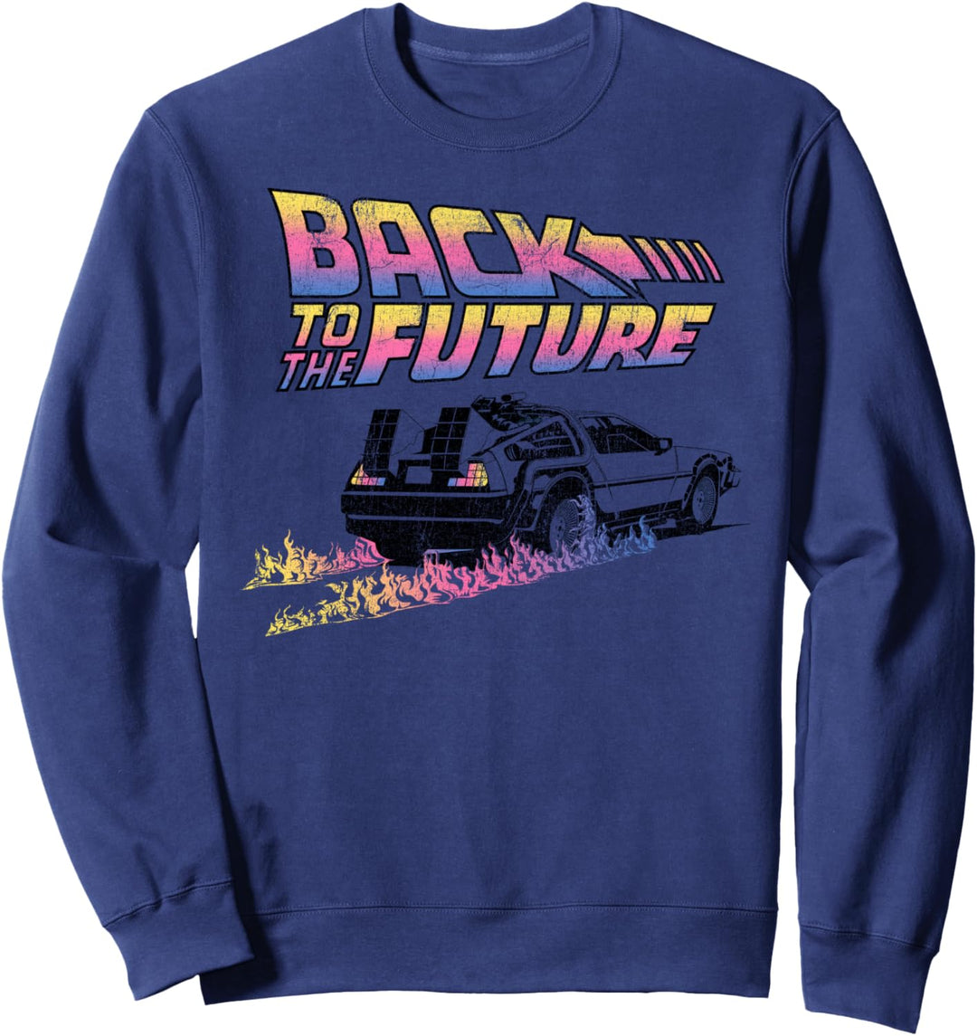 Back To The Future DeLorean Flames Sweatshirt