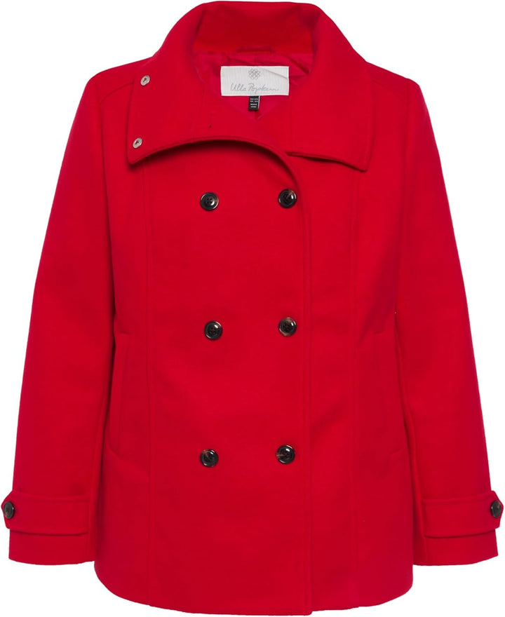 Ulla Popken Damen grosse Grössen Übergrössen Plus Size Jacke, doppelreihig, Stehkragen/Klappkragen 8