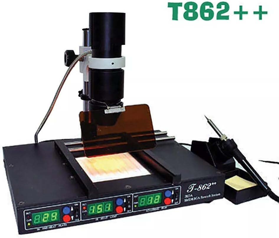 Infrarot Lötstation BGA Rework SMD Soldering Station mit Vorheizung 650W für Mikrokomponenten Nachbe