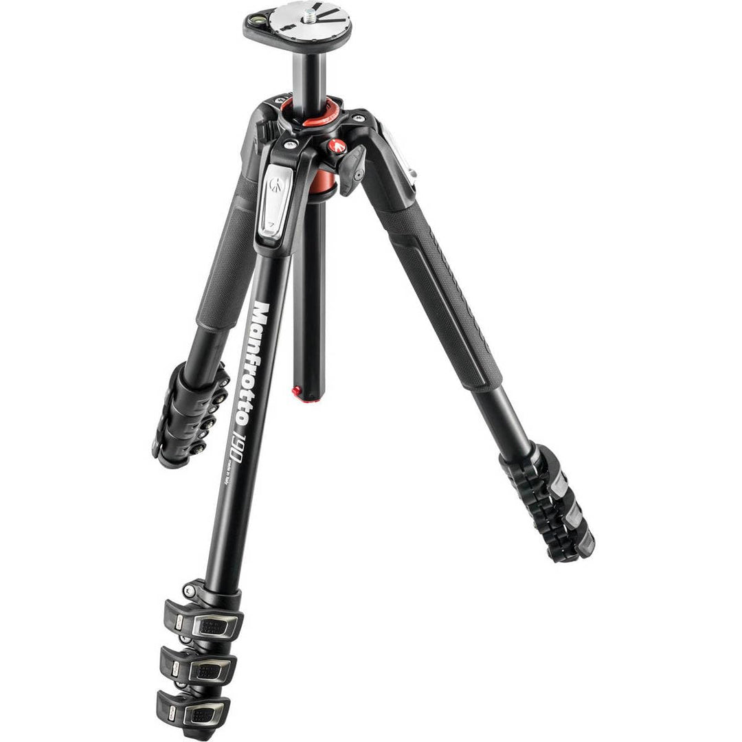 Manfrotto Treppiede 190X PRO4 Aluminium 4 Segm Stativ, Aluminium 4 Segm Stativ