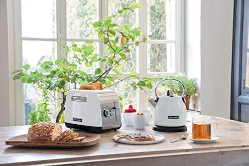 KitchenAid CLASSIC Wasserkocher mit 1,25 L Fassungsvermögen, 1.25 L, weiss, Weiss