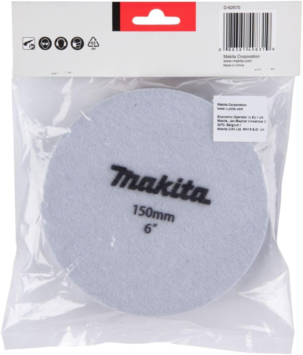 Makita D-62670 Klett-Schwamm Schwarz 150mm
