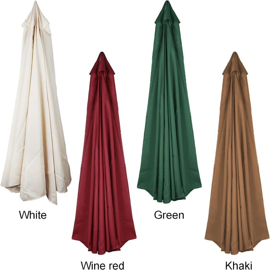 HanOBC Ersatzschirm Baldachin Outdoor Regenschirm Ersatztuch mit 8 Rippen Sonnenschutz Tuch Abdeckun