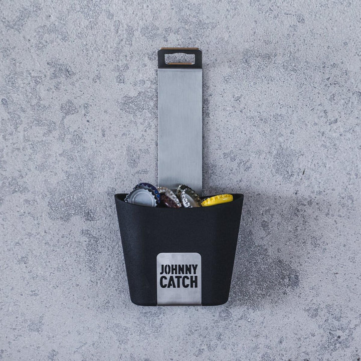 höfats- Johnny Catch Cup - Edelstahl Flaschenöffner mit Auffangbehälter - fängt bis zu 60 Kronkorken