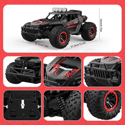 Ferngesteuertes Auto Offroad für Junge draussen mit 2-Akku 70 Minuten 1:16 Massstab RC Buggy 25KM/H