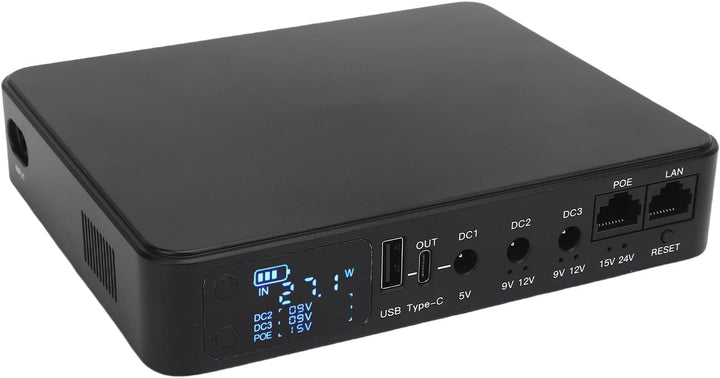 UPS -Stromversorgung 18000 -mAh UPS Battery Backup für Überwachungskameras Router Fingerabdruckscann