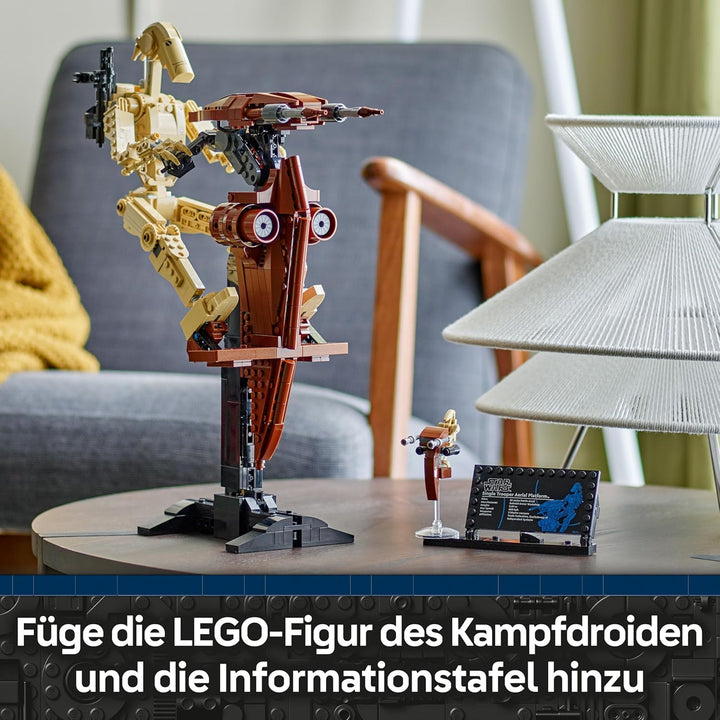 LEGO Star Wars 75428 Kampfdroide mit STAP Bauspielzeug - Spiel- und Ausstellungsfigur mit Speeder -