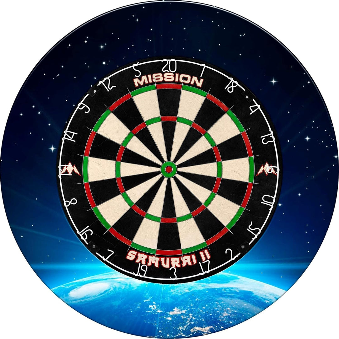 Mission Darts Pro Dartscheibe Surround | Uni Heavy Duty | 4 Farben und Designs Personalised earth, P