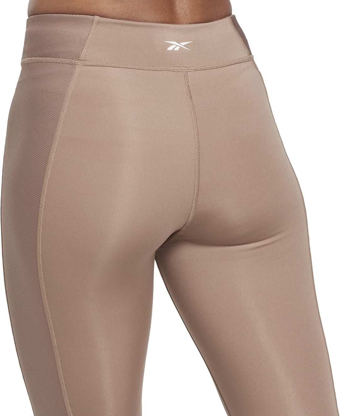 Reebok Damen Yoga High Rise Rib Yoga-Hose, XS Kurz Harmoniegrün