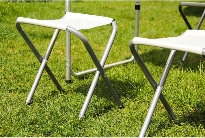 TRIZAND Klapptisch-Set mit Stühlen 5-teilig 120 x 60,5 cm Gross Höhenverstelbar Faltbar Belastbar mi