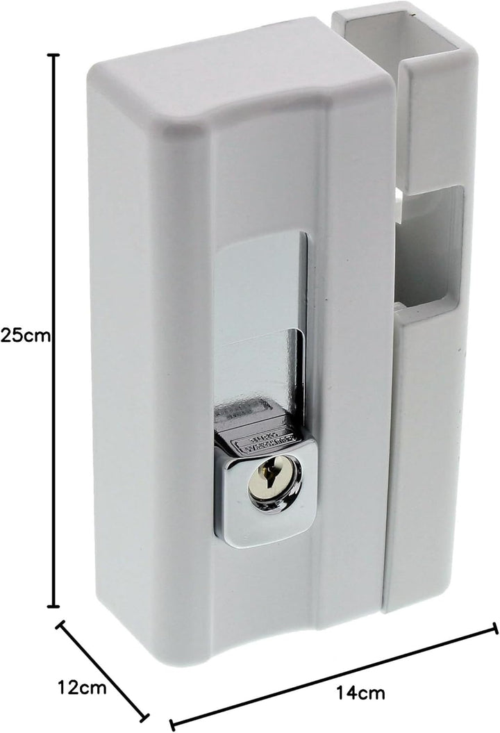 Burg-Wächter Fenstersicherung, Einbruchschutz für Fenster und Balkontüren, Abschliessbar, Unter-/Obe