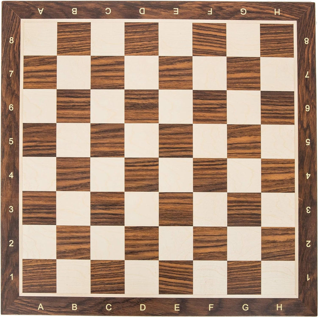 Square - Pro Schach Set Nr. 6 - Deutschland - Exklusiv - Schachbrett - Palisander/Bergahorn + Schach
