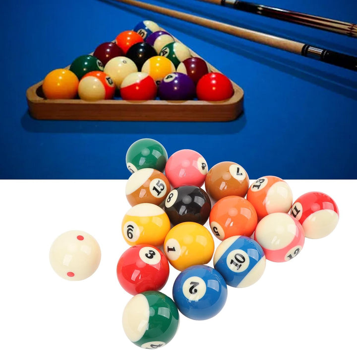 Billardkugeln Set, 16 Stück 5,72 cm Billiard Kugeln Set Harz Billardkugel Komplett Satz für Amerikan