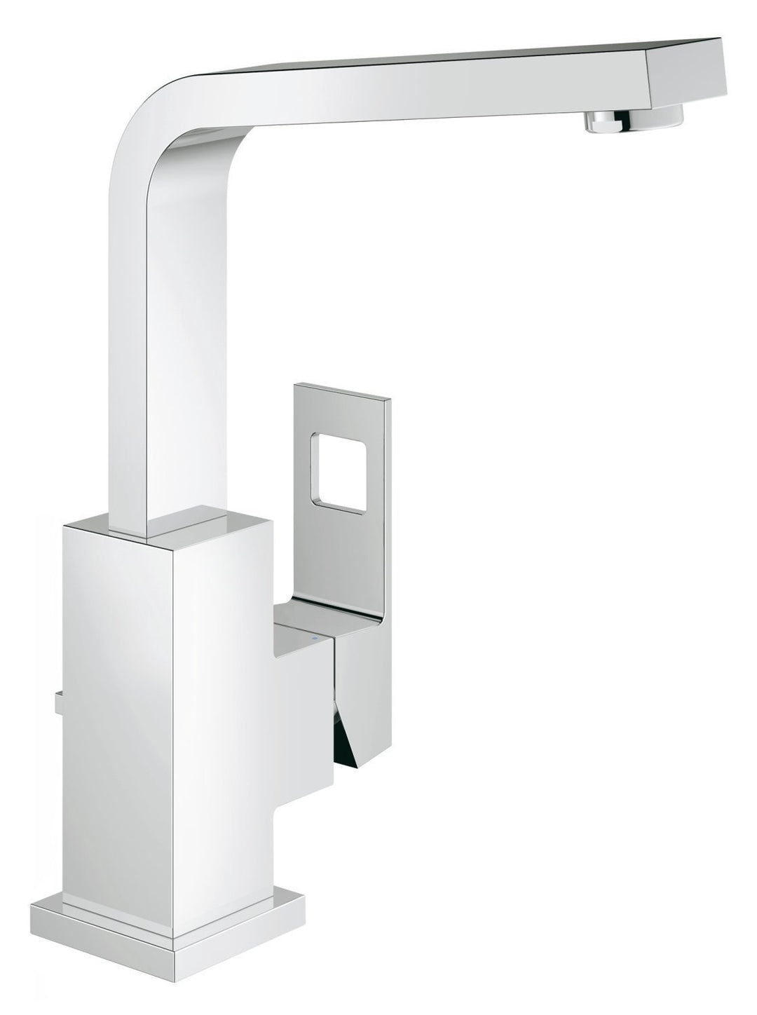 GROHE Eurocube - Einhand-Waschtischarmatur (DN15, L-Size, Einlochmontage), chrom, 23135000 L glatter
