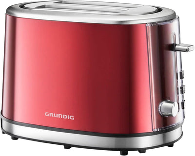 Grundig TA 6330 Toaster Red Sense, 18 centimeters l x 32 centimeters w x 20 centimeters h, Single