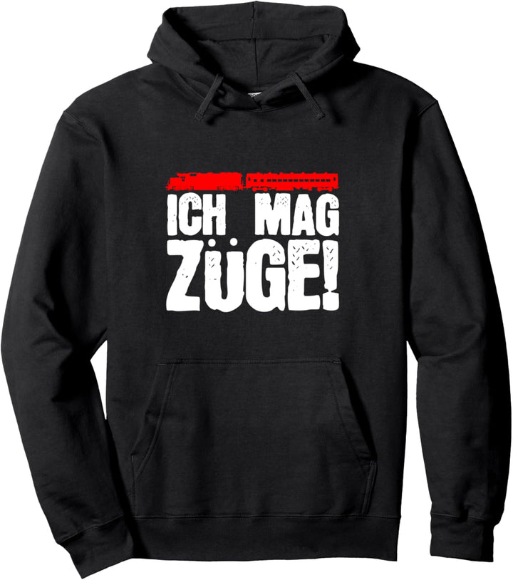 Ich Mag Züge Lustig Eisenbahn Dampflok Lokomotiven Geschenk Pullover Hoodie