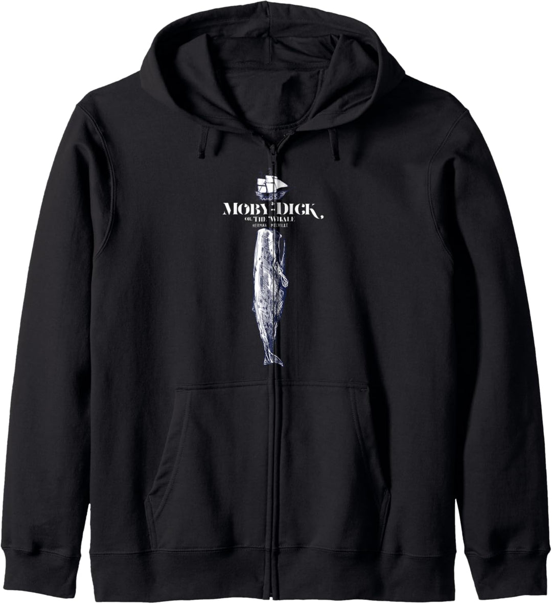 Moby Dick, Herman Melville whale t-shirt literary gift Kapuzenjacke