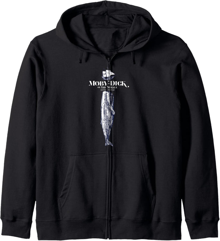Moby Dick, Herman Melville whale t-shirt literary gift Kapuzenjacke