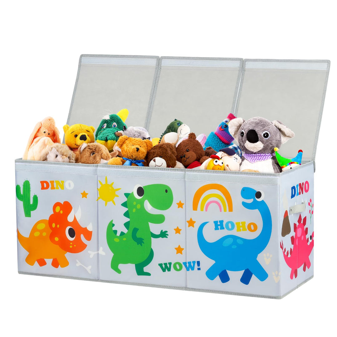 Extra Gross Aufbewahrungsbox mit Deckel Kinder, Zusammenklappbare Oxford-Spielzeugkiste mit Griff fü