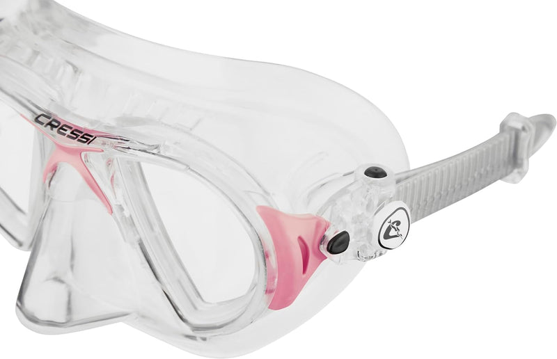 Cressi Herren Nano Taucherbrille UNI Transparent/Rosa, UNI Transparent/Rosa