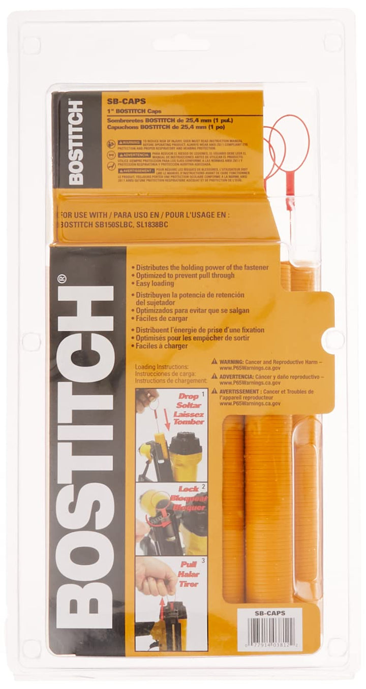 BOSTITCH Tacker- und Nagellerkappen, 1000 Stück (SB-CAPS), 1