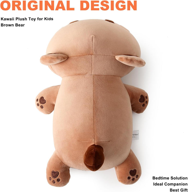 shownicer Plüschtier Braun Bär Kuscheltier Stofftier Kawaii Bär Plüsch, Bär Plüschkissen Spielzeug,