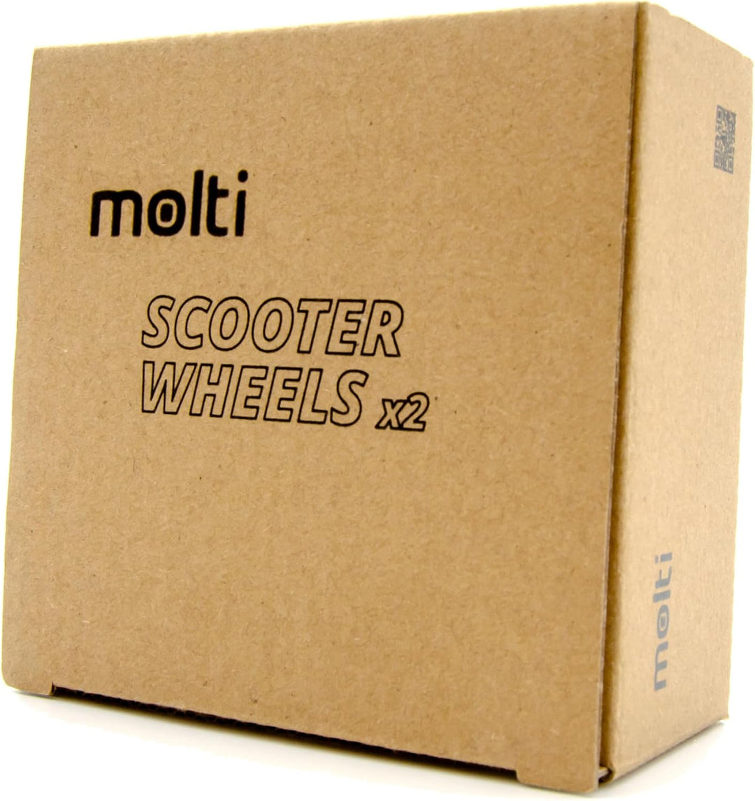 molti 2 Ersatzräder Ersatzrollen 100/110mm mit ABEC-9 Chrom 2er Set wheels Skaterrollen, Scooterroll