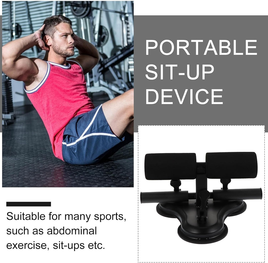 Operitacx Bauchtrainer Sit Up Gerät mit Saugnapf aus Metall Stabile und Sichere Unterstützung für Si
