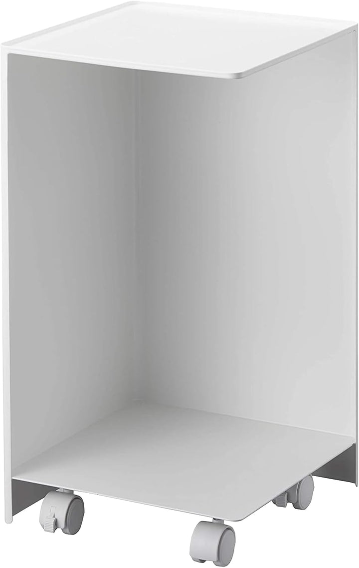 Yamazaki Rollen Toilettenpapierhalter mit Lenkrolle, Legierter Stahl, Weiss, One Size One Size Weiss